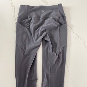 Space grey lululemon leggings